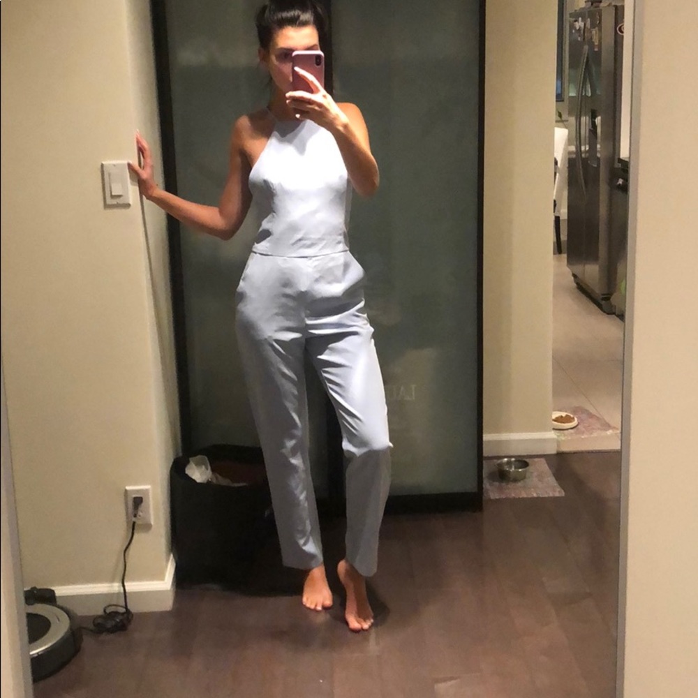 Blue jumpsuit